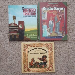 Kids Books The Big Red Tractor Good Ol Days On The Farm A Farmyard Song